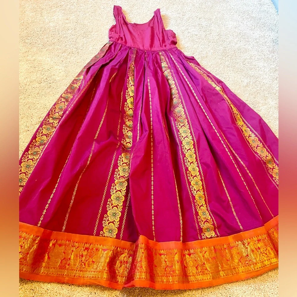 Kids kancheevaram silk traditional outfit